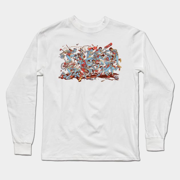 Safe From Harm Long Sleeve T-Shirt by gerhardhuman